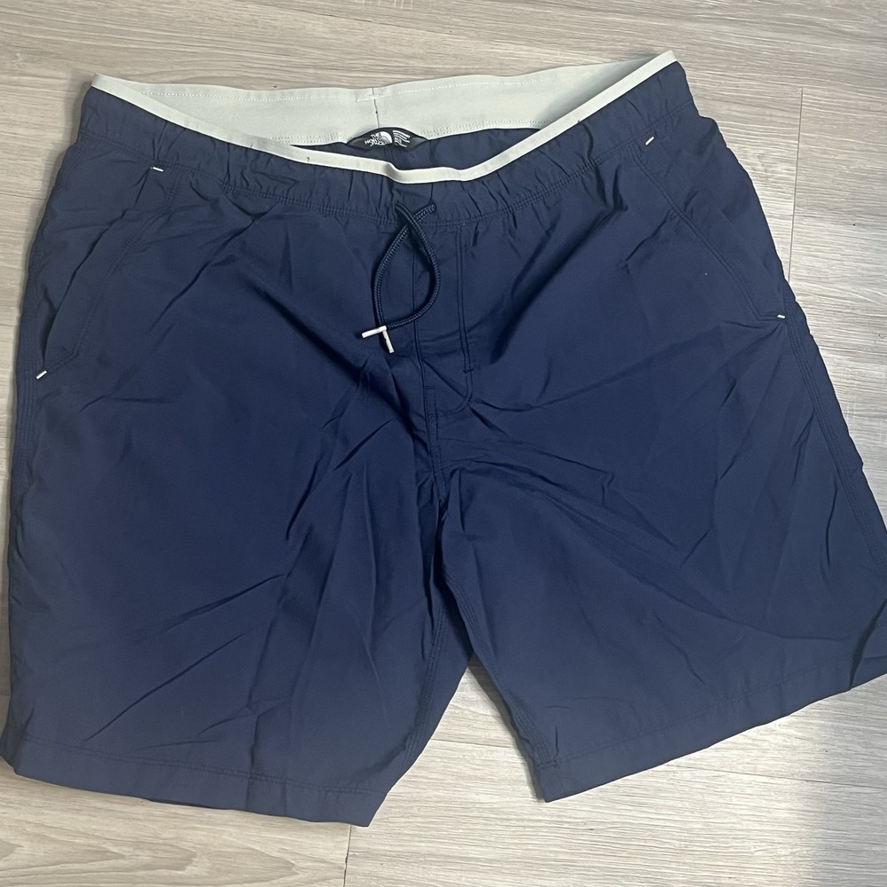 The North Face Men's XL Navy Blue Athletic Hiking Shorts Drawstring 9" Inseam - Picture 3 of 10